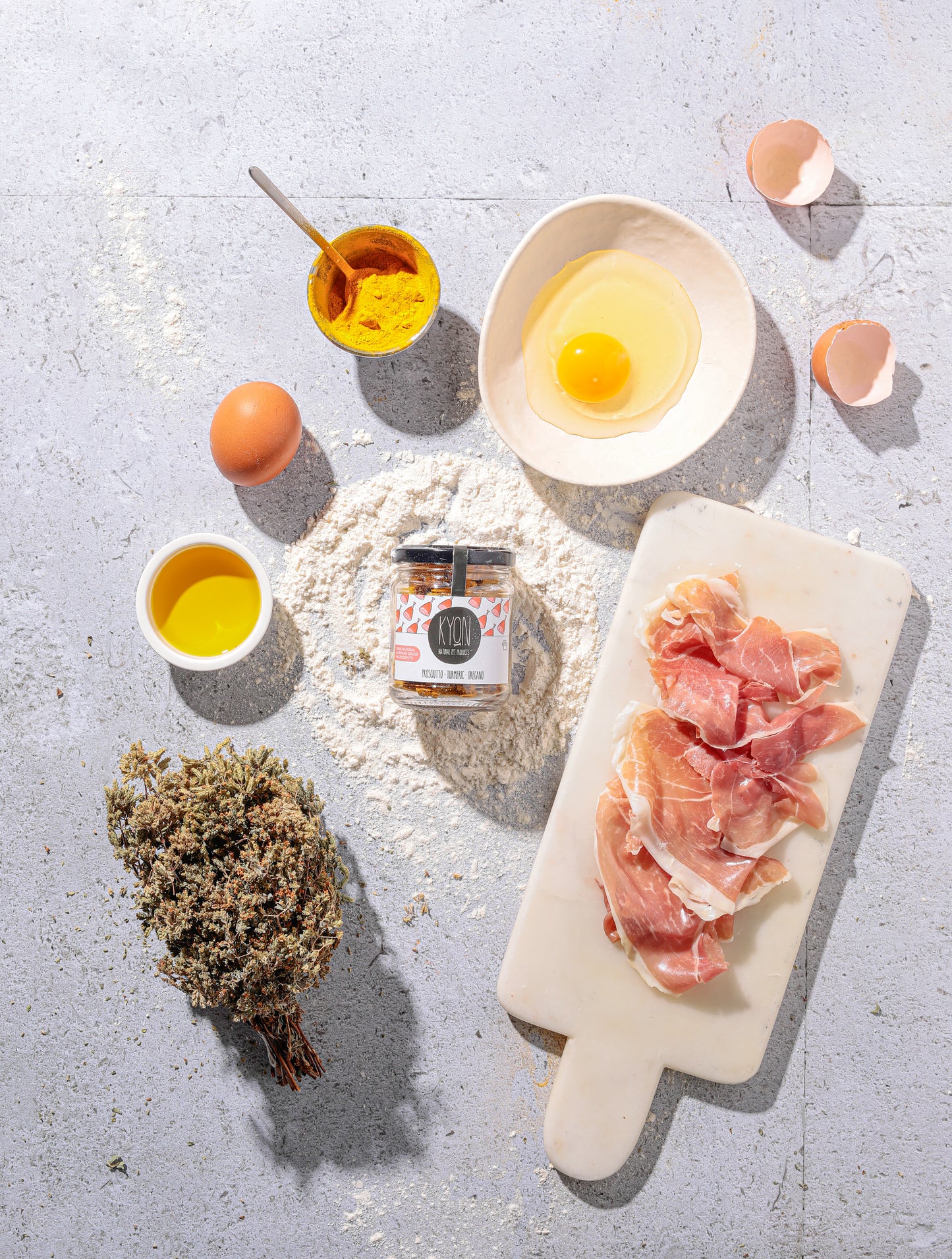 Treats With Prosciutto – Turmeric – Oregano